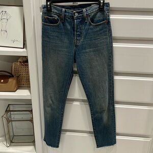 Levi’s white oak cone denim jeans